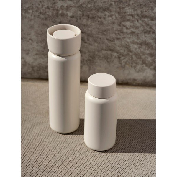 Beżowy kubek termiczny ze stali nierdzewnej 650 ml Singles – Zone-image-1