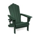 Zielony plastikowy fotel ogrodowy Adirondack – Bonami Selection