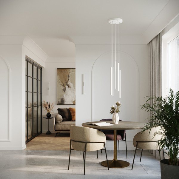 Biały kinkiet ø 2,5 cm Fideus – Sollux-image-1