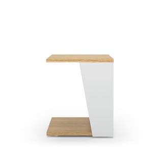Stolik z blatem w dekorze dębu 40x40 cm Albi – TemaHome