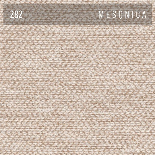 Kremowe tapicerowane łóżko dwuosobowe ze stelażem 140x200 cm Alano – MESONICA-image-3