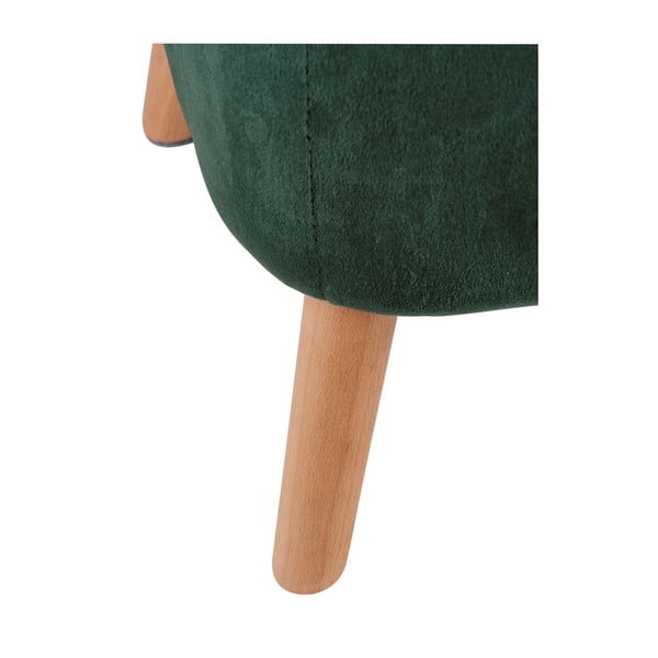 Zielony aksamitny taboret – Wenko-image-4