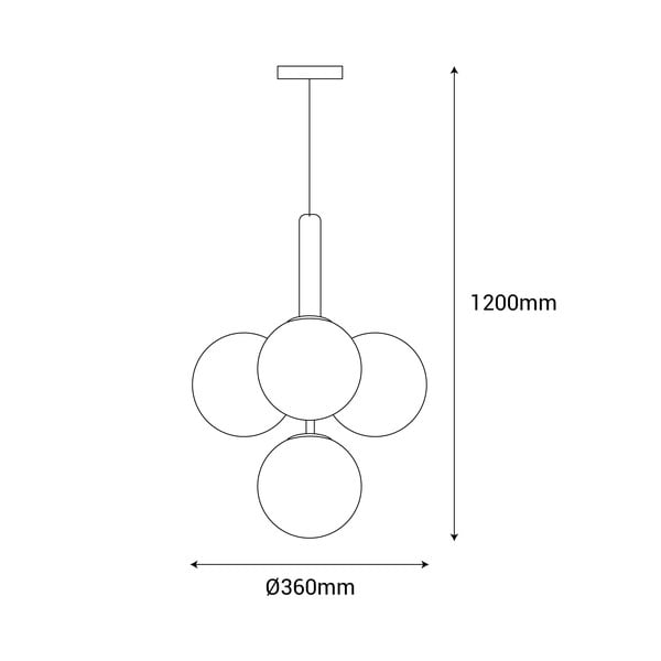 Czarna lampa wisząca SULION Musa, wys. 120 cm-image-3