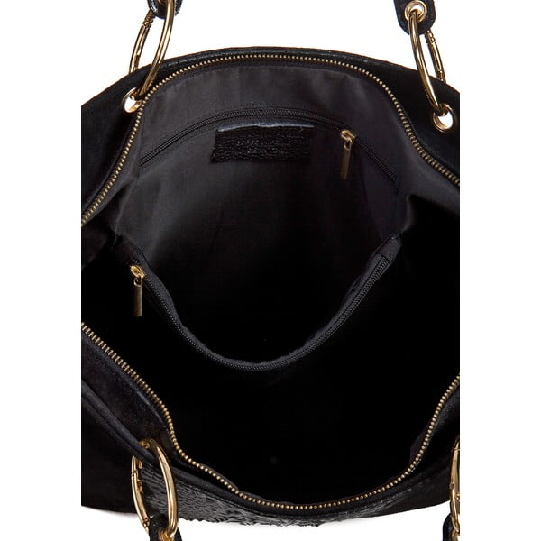 Czarna torebka skórzana Massimo Castelli Barnaba-image-3