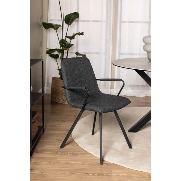 Ciemnoszare krzesła zestaw 2 szt. Selina – Actona-image-1