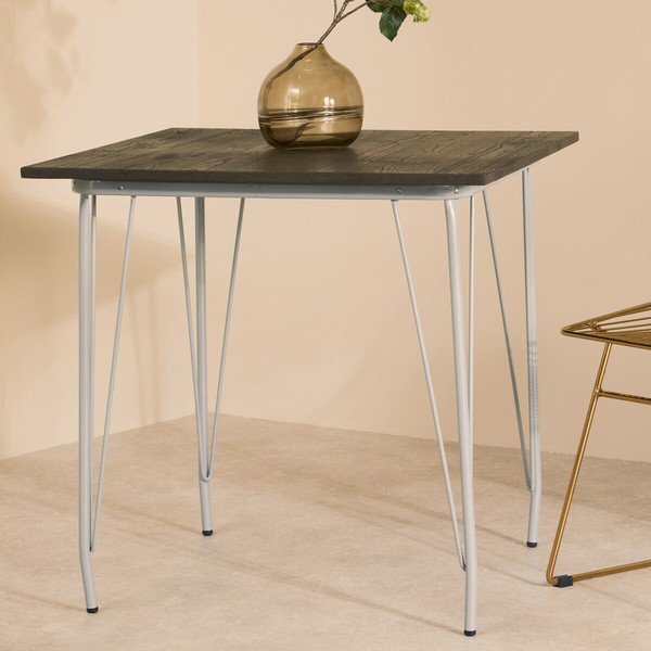 Stół z litego drewna wiązu ø 80 cm District – Premier Housewares-image-4