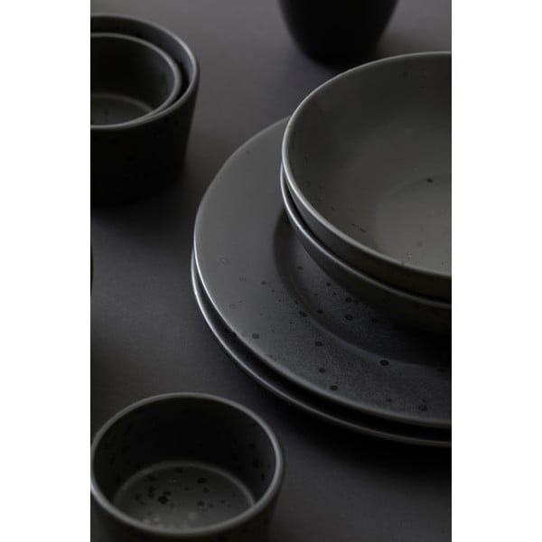 Czarna misa kamionkowa ø 20 cm Stentøj − Bitz-image-3