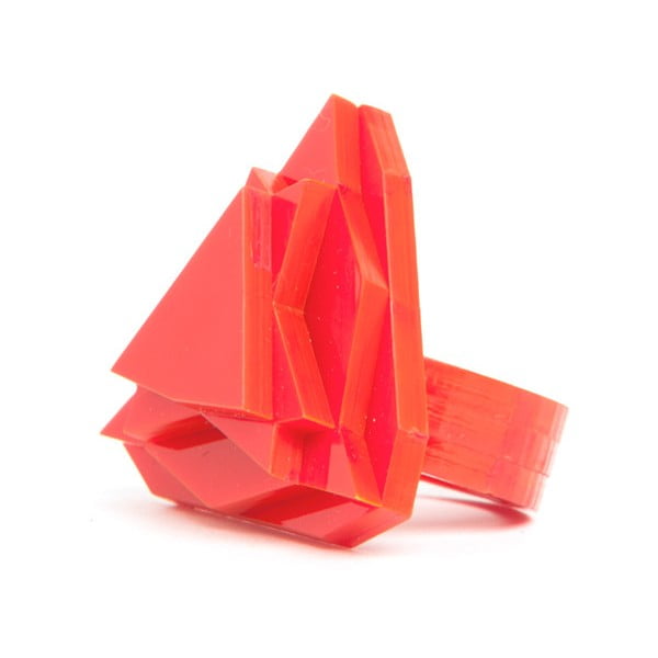 Pierścionek Baguera Vectory Trilliant Cherry, 1.6 cm-image-3