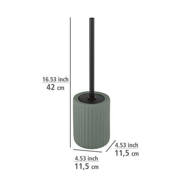 Zielona ceramiczna szczotka do WC Wenko Belluno-image-1