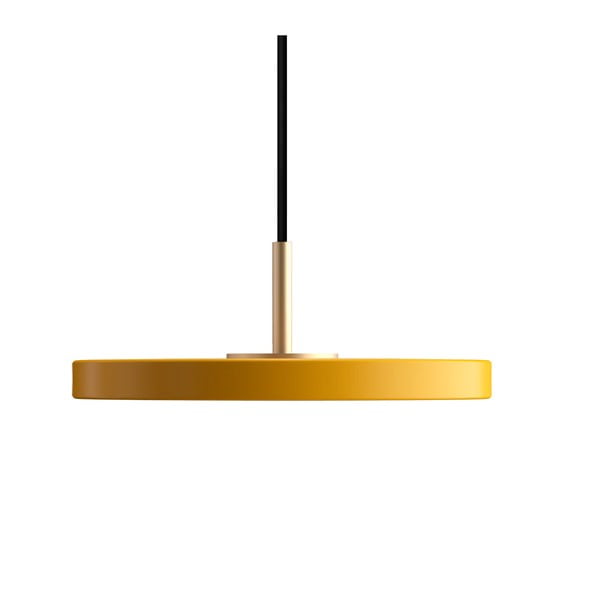 Lampa wisząca LED w kolorze ochry z metalowym kloszem ø 15 cm Asteria Micro – UMAGE-image-3