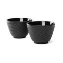 Zestaw 2 czarnych czarek żeliwnych Bredemeijer Jang, ⌀ 7,8 cm