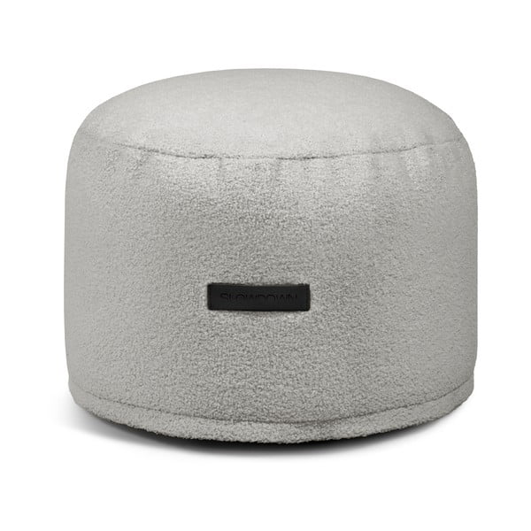 Jasnoszary worek do siedzenia z materiału bouclé Mini – SLOWDOWN