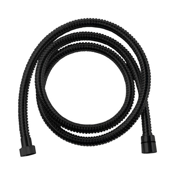 Wąż prysznicowy ze stali nierdzewnej w kolorze matowej czerni Powerflex – Sapho