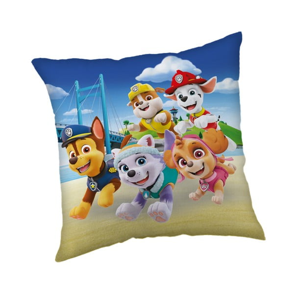 Poduszka dziecięca 40x40 cm Paw Patrol "Bridge" – Jerry Fabrics
