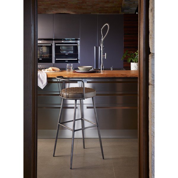 Brązowy hoker Kave Home, wys. 92 cm-image-3