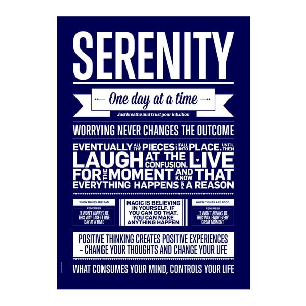 Plakat autorski Serenity Marine, 50x70 cm