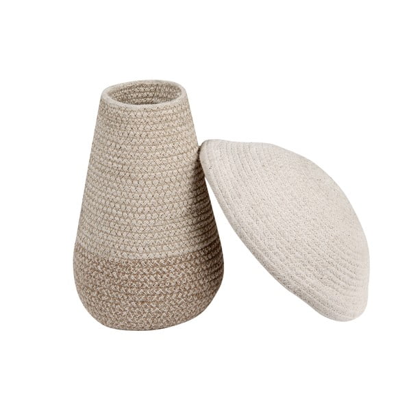 Beżowy tekstylny dziecięcy kosz na zabawki ø 23x27 cm Mushroom – Lorena Canals-image-4