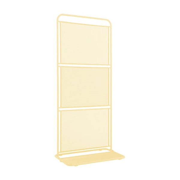 Żółty metalowy parawan na balkon Garden Pleasure MWH, 180x80 cm