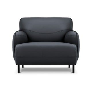 Niebieski skórzany fotel Windsor & Co Sofas Neso