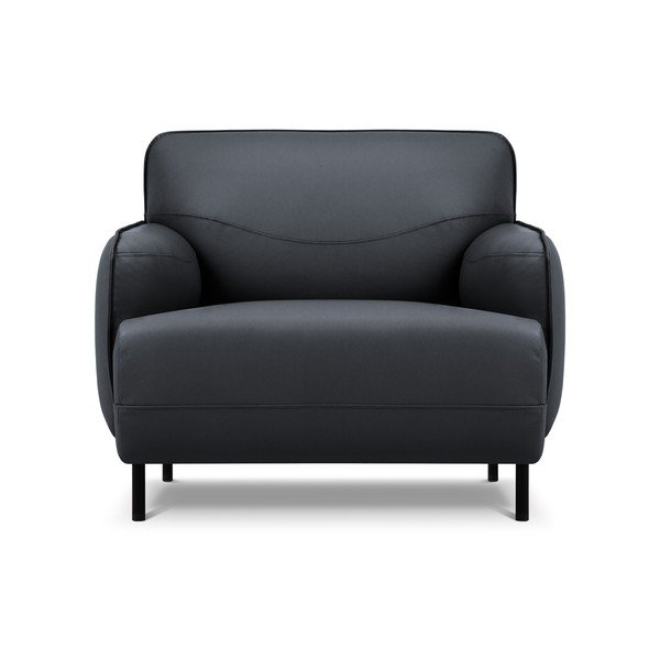Niebieski skórzany fotel Windsor & Co Sofas Neso-image-2