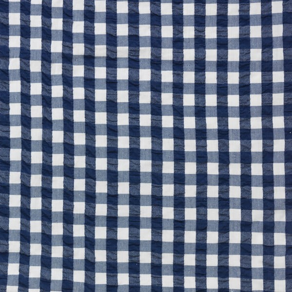 Biało-ciemnoniebieska pościel jednoosobowa z kory 140x200 cm Bæk&Bølge – JUNA-image-4