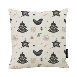 Świąteczna poduszka z poszewką z bawełny Butter Kings Ornaments, 45x45