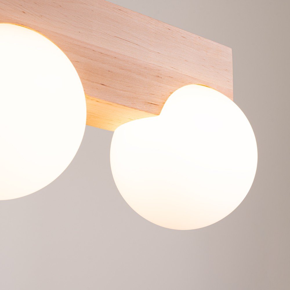 Biało-naturalna lampa sufitowa ze szklanym kloszem ø 12 cm Solum – Sollux (zdjęcie 4)