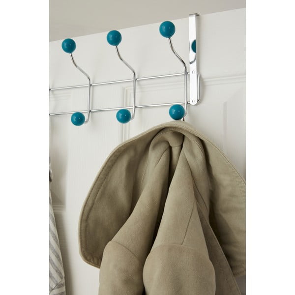 Miętowo-srebrny metalowy wieszak na drzwi 41 cm – Premier Housewares-image-2