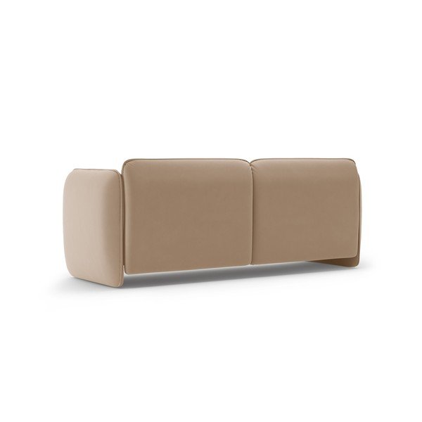 Brązowa aksamitna sofa 204 cm Georgia – Micadoni -image-3