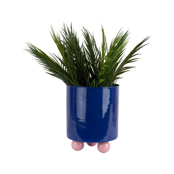 Metalowa ręcznie wykonana osłonka na doniczkę ø 20 cm Double Funky – PT LIVING-image-4