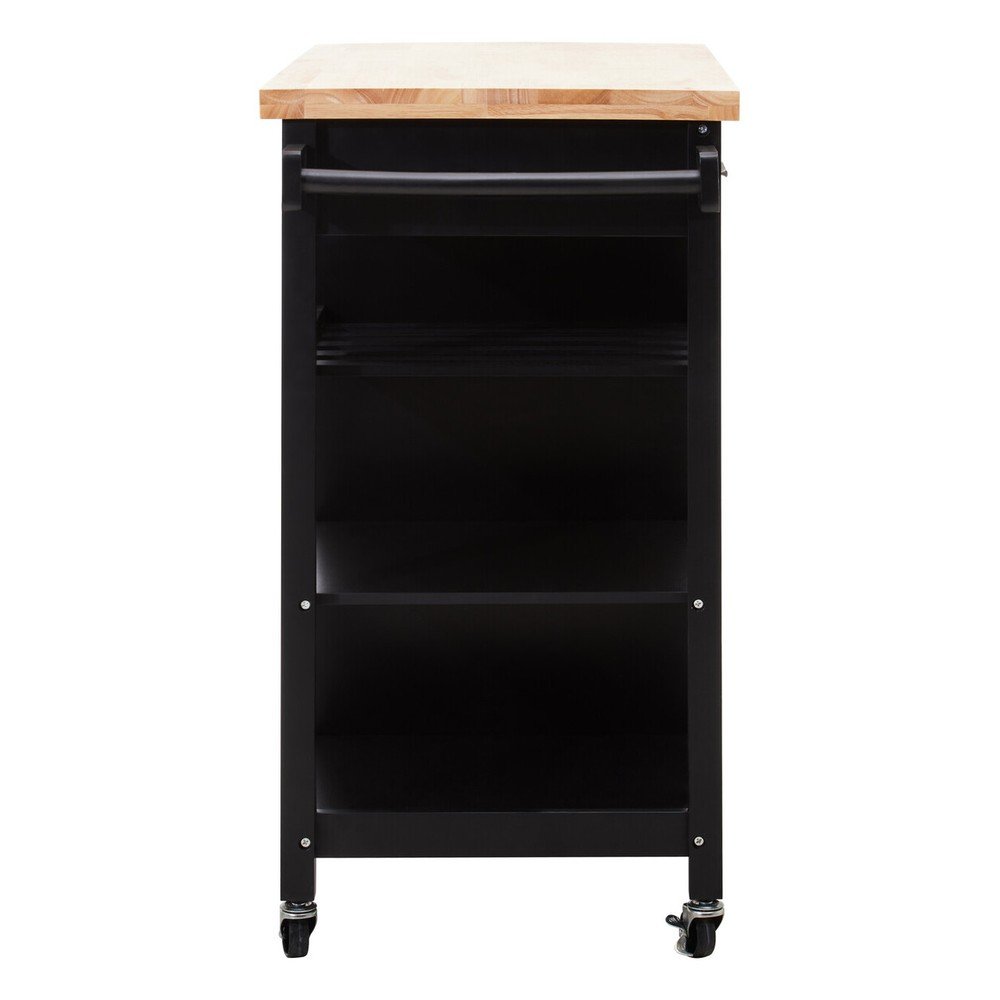 Wyspa kuchenna na kółkach z litego drewna kauczukowego 48x105 cm Frankfurt – Premier Housewares (zdjęcie 7)