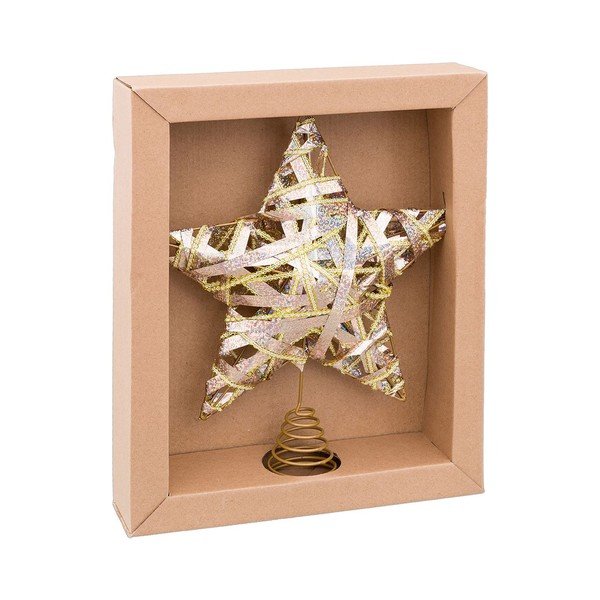Metalowy czubek na choinkę Star – Casa Selección-image-1