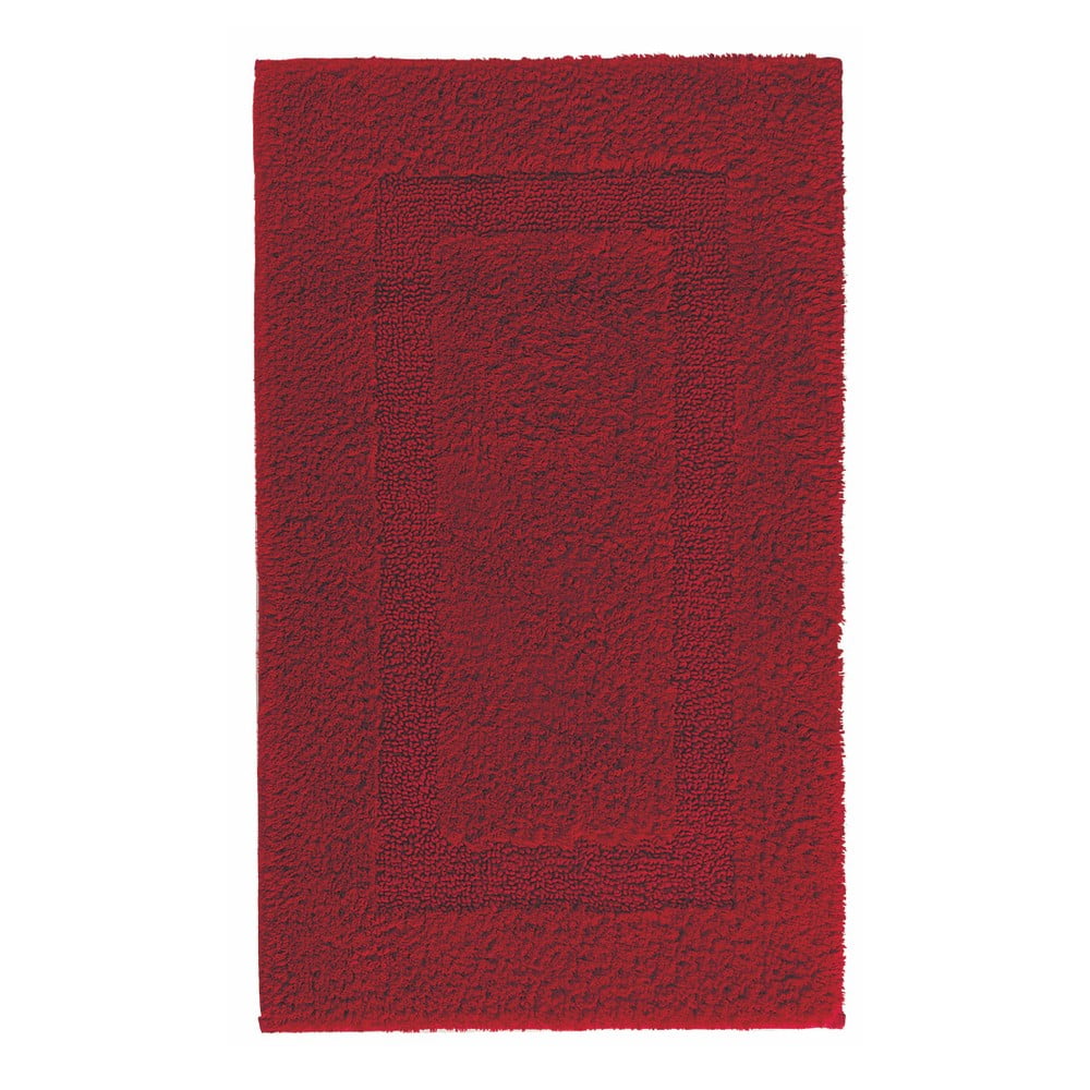 Czerwony dywanik łazienkowy Graccioza Classic, 50x80 cm