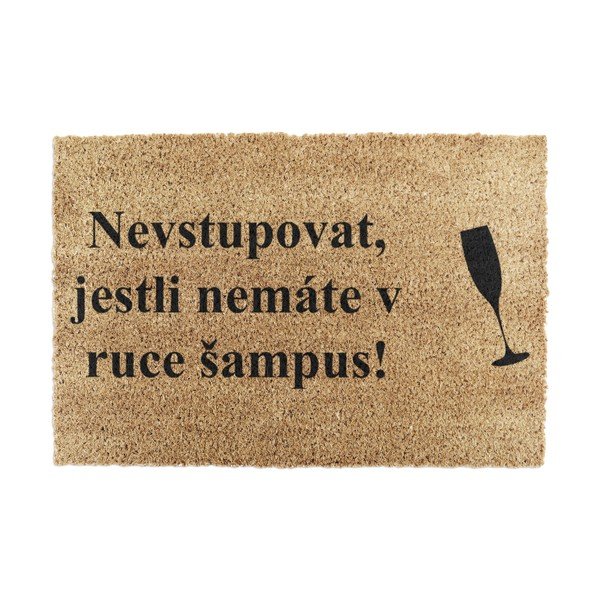 Wycieraczka z włókna kokosowego 40x60 cm Šampus – Artsy Doormats