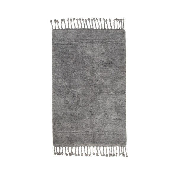 Szary bawełniany dywanik łazienkowy Foutastic Paloma, 70x110 cm