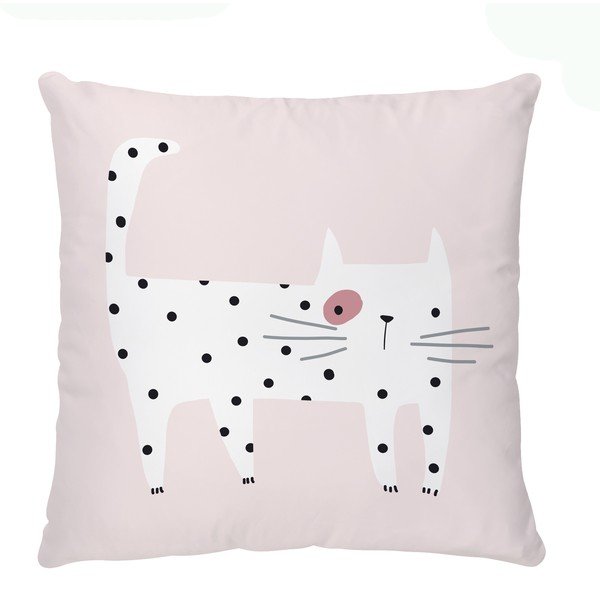 Poduszka dziecięca z satyny bawełnianej 45x45 cm Meow Meow – Butter Kings-image-2