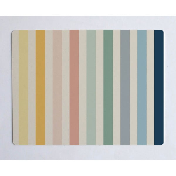 Beżowa mata stołowa The Wild Hug Stripes, 55 x 35 cm