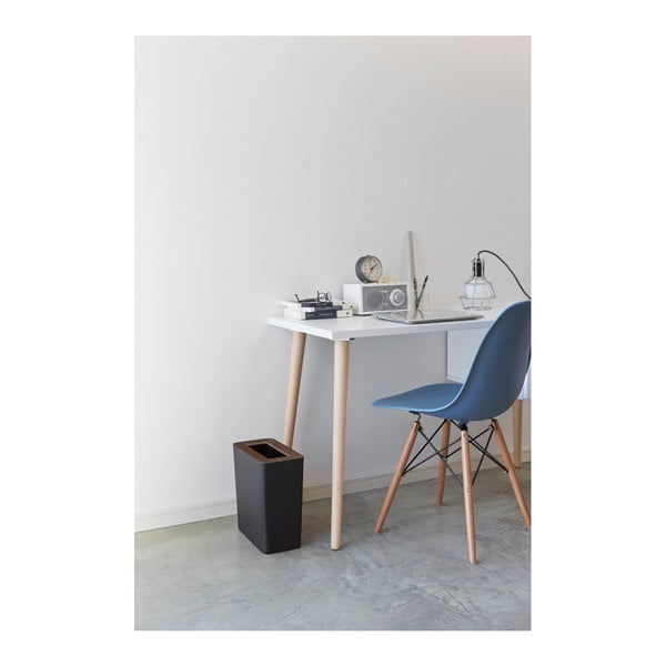 Czarny kosz na śmieci YAMAZAKI Rin Square-image-2