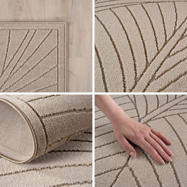 Beżowy okrągły dywan odpowiedni na zewnątrz ø 120 cm Nova 1203 – Ayyildiz Carpets-image-2