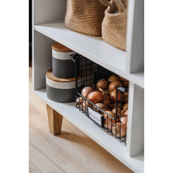 Ceramiczny pojemnik z bambusową pokrywką Wenko Malta, 450 ml-image-1