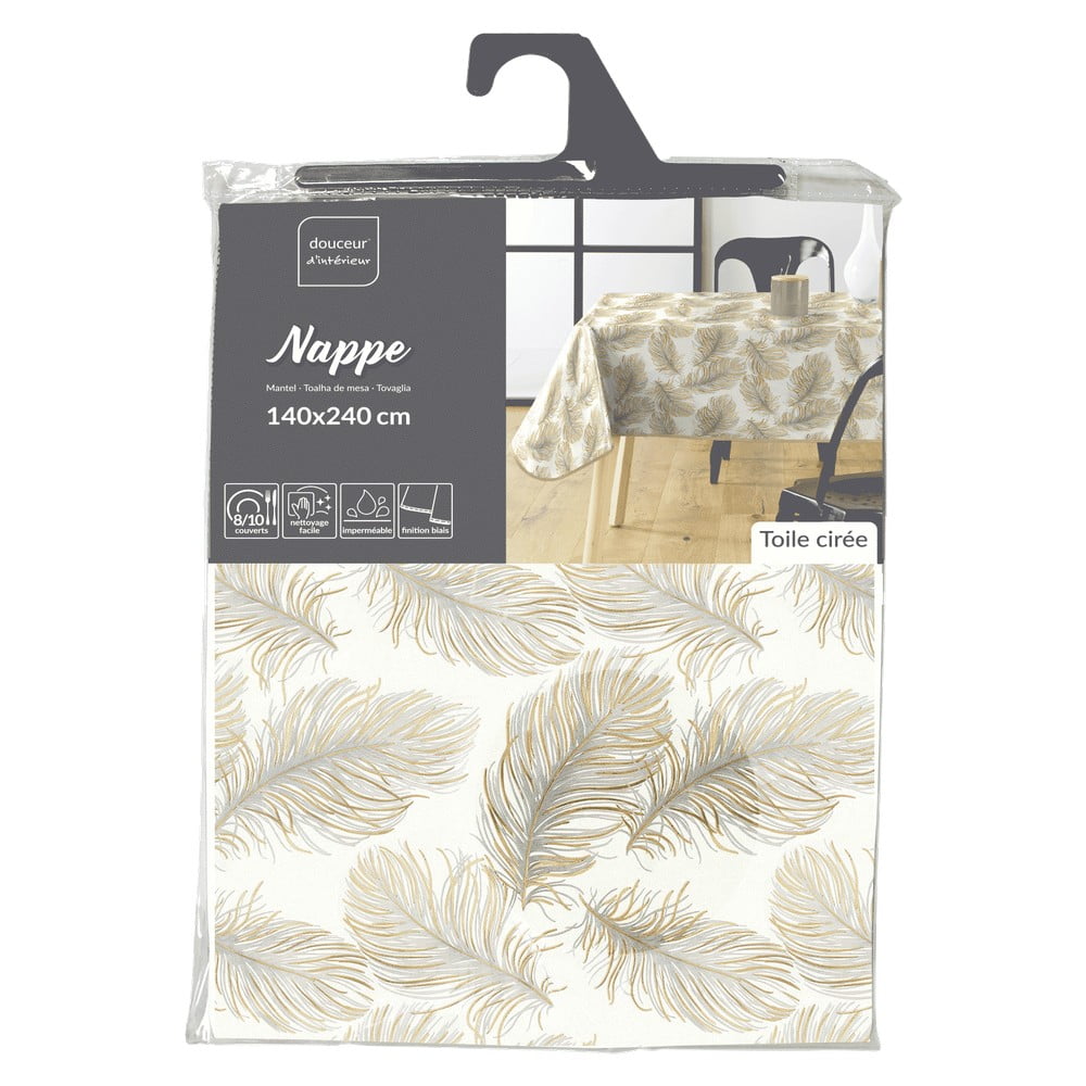 Obrus zmywalny 140x240 cm Plumina – douceur d'intérieur (zdjęcie 5)