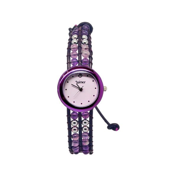Zegarek z koralikami Classic, Purple Rain
