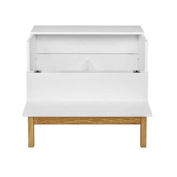 Biały barek na naturalnymi elementami 75x70 xm Woodman Grande-image-2