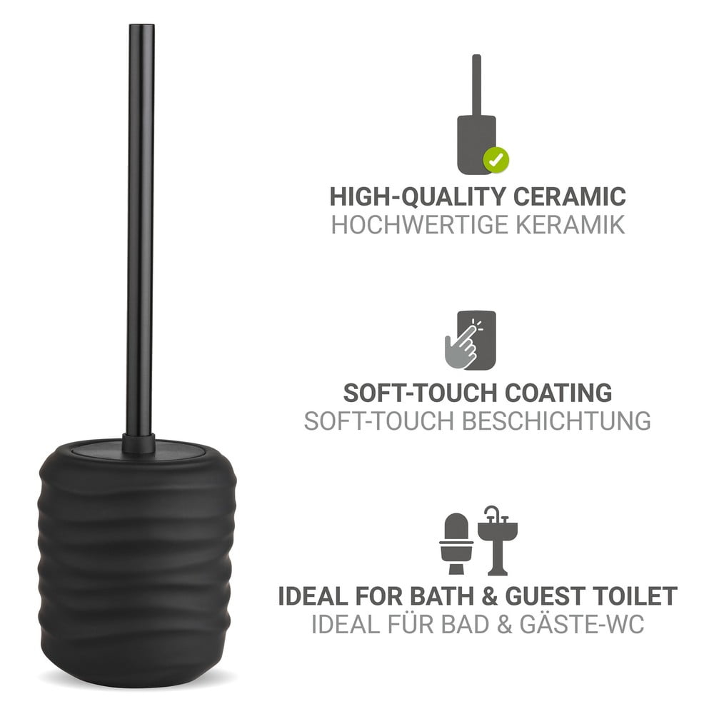 Czarna ceramiczna szczotka do WC Illana – Wenko (zdjęcie 4)