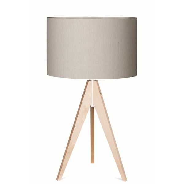 Lampa stołowa Artist Grey Linnen/Birch, 65 cm