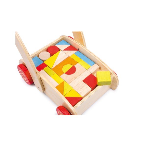Drewniany chodzik z klockami Legler Toy Blocks-image-2