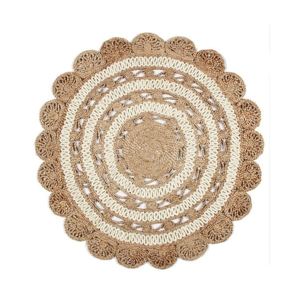 Okrągły dywan z juty Eco Rugs Cristina, Ø 120 cm