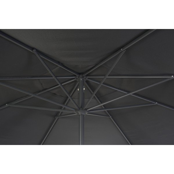 Szary parasol ogrodowy ø 350 cm Roja – Rojaplast-image-1