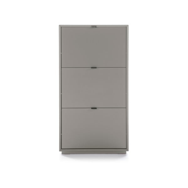 Szara szafka na buty z 3 szufladami Marckeric Luka-image-2