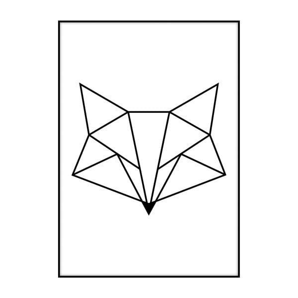 Plakat Imagioo Polygon Fox, 40x30 cm